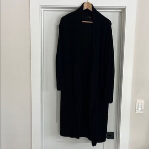 Quince Merino Long Open-Front Women's Cardigan Jacket Size S